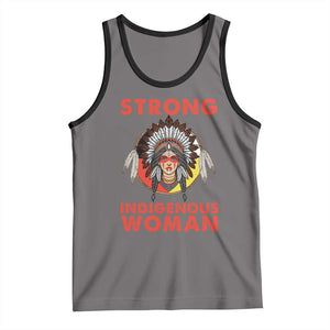 MMIW Native American Strong Indigenous Woman Tank Top TS14 Deep Heather Black Print Your Wear