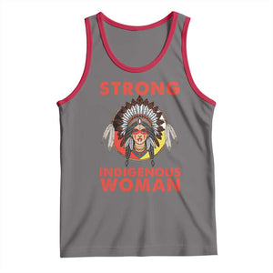 MMIW Native American Strong Indigenous Woman Tank Top TS14 Deep Heather Red Print Your Wear