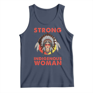 MMIW Native American Strong Indigenous Woman Tank Top TS14 Navy Print Your Wear
