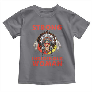 MMIW Native American Strong Indigenous Woman Toddler T Shirt TS14 Charcoal Print Your Wear