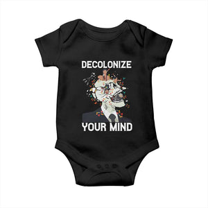 Indigenous People Native American Baby Onesie Decolonize Your Mind TS14 Black Print Your Wear