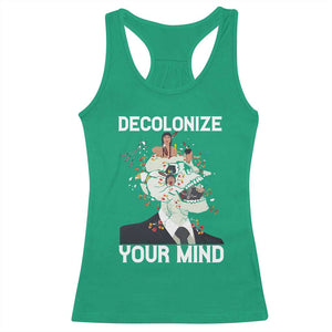 Indigenous People Native American Racerback Tank Top Decolonize Your Mind TS14 Irish Green Print Your Wear
