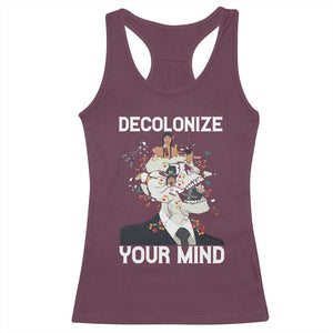 Indigenous People Native American Racerback Tank Top Decolonize Your Mind TS14 Maroon Print Your Wear