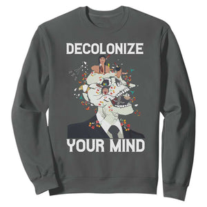 Indigenous People Native American Sweatshirt Decolonize Your Mind TS14 Dark Heather Print Your Wear