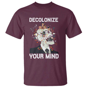 Indigenous People Native American T Shirt Decolonize Your Mind TS14 Maroon Print Your Wear