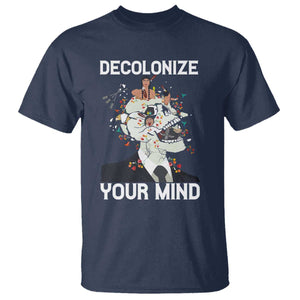 Indigenous People Native American T Shirt Decolonize Your Mind TS14 Navy Print Your Wear