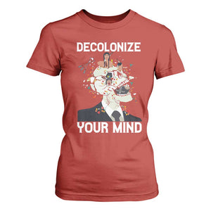 Indigenous People Native American T Shirt For Women Decolonize Your Mind TS14 Red Print Your Wear
