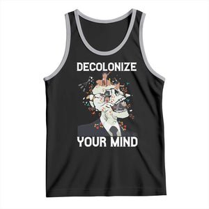Indigenous People Native American Tank Top Decolonize Your Mind TS14 Black Athletic Heather Print Your Wear