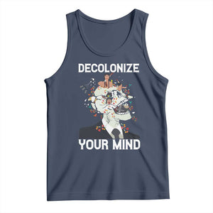Indigenous People Native American Tank Top Decolonize Your Mind TS14 Navy Print Your Wear