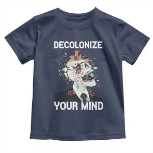 Indigenous People Native American Toddler T Shirt Decolonize Your Mind TS14 Navy Print Your Wear
