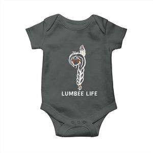 Native American Women Baby Onesie Lumbee American Indian Tribe Indigenous Girl Life TS14 Dark Heather Print Your Wear