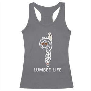 Native American Women Racerback Tank Top Lumbee American Indian Tribe Indigenous Girl Life TS14 Charcoal Print Your Wear
