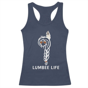 Native American Women Racerback Tank Top Lumbee American Indian Tribe Indigenous Girl Life TS14 Navy Print Your Wear