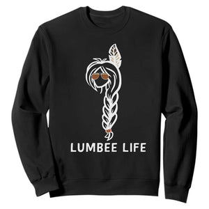 Native American Women Sweatshirt Lumbee American Indian Tribe Indigenous Girl Life TS14 Black Print Your Wear