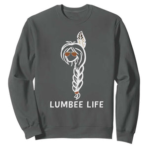 Native American Women Sweatshirt Lumbee American Indian Tribe Indigenous Girl Life TS14 Dark Heather Print Your Wear