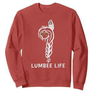 Native American Women Sweatshirt Lumbee American Indian Tribe Indigenous Girl Life TS14 Red Print Your Wear