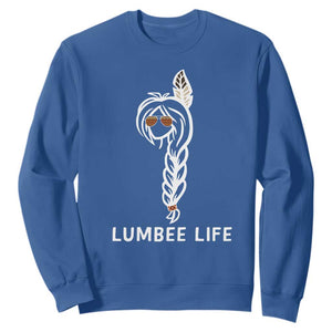 Native American Women Sweatshirt Lumbee American Indian Tribe Indigenous Girl Life TS14 Royal Blue Print Your Wear