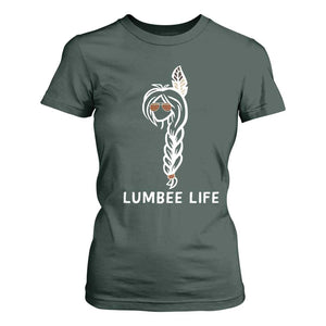 Native American Women T Shirt For Women Lumbee American Indian Tribe Indigenous Girl Life TS14 Dark Forest Green Print Your Wear