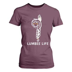 Native American Women T Shirt For Women Lumbee American Indian Tribe Indigenous Girl Life TS14 Maroon Print Your Wear