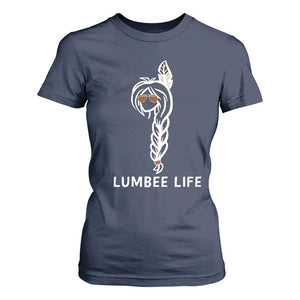 Native American Women T Shirt For Women Lumbee American Indian Tribe Indigenous Girl Life TS14 Navy Print Your Wear