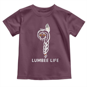 Native American Women Toddler T Shirt Lumbee American Indian Tribe Indigenous Girl Life TS14 Maroon Print Your Wear