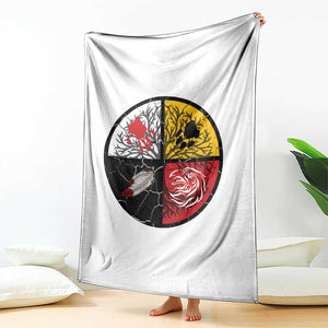 Native American Medicine Wheel MMIW Throw Blanket TS14 Print Your Wear