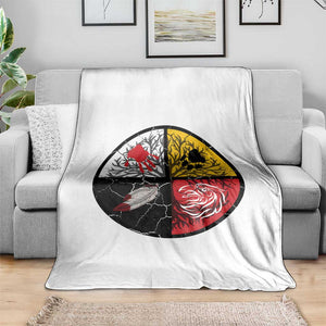 Native American Medicine Wheel MMIW Throw Blanket TS14 Print Your Wear