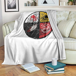 Native American Medicine Wheel MMIW Throw Blanket TS14 Print Your Wear