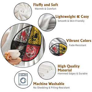 Native American Medicine Wheel MMIW Throw Blanket TS14 Print Your Wear