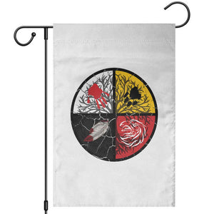 Native American Medicine Wheel MMIW Garden Flag TS14 White Print Your Wear