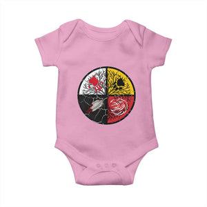 Native American Medicine Wheel MMIW Baby Onesie TS14 Light Pink Print Your Wear