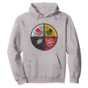 Native American Medicine Wheel MMIW Hoodie TS14 Ice Gray Print Your Wear