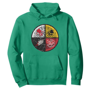 Native American Medicine Wheel MMIW Hoodie TS14 Irish Green Print Your Wear