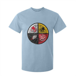 Native American Medicine Wheel MMIW T Shirt For Kid TS14 Light Blue Print Your Wear