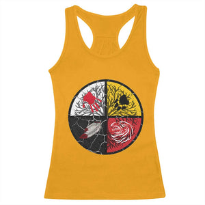 Native American Medicine Wheel MMIW Racerback Tank Top TS14 Gold Print Your Wear