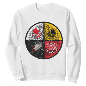 Native American Medicine Wheel MMIW Sweatshirt TS14 White Print Your Wear