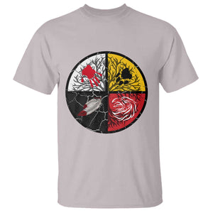 Native American Medicine Wheel MMIW T Shirt TS14 Ice Gray Print Your Wear
