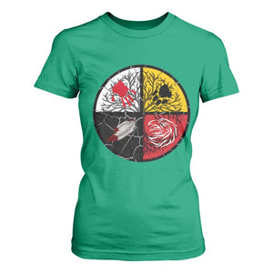 Native American Medicine Wheel MMIW T Shirt For Women TS14 Irish Green Print Your Wear