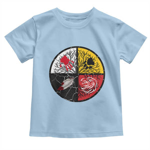 Native American Medicine Wheel MMIW Toddler T Shirt TS14 Light Blue Print Your Wear
