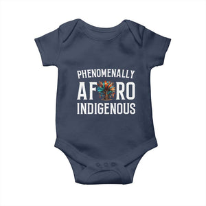 Afro Indigenous Native Pride Phenomenally Indigenous People Baby Onesie TS14 Navy Print Your Wear