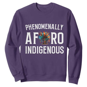 Afro Indigenous Native Pride Phenomenally Indigenous People Sweatshirt TS14 Purple Print Your Wear