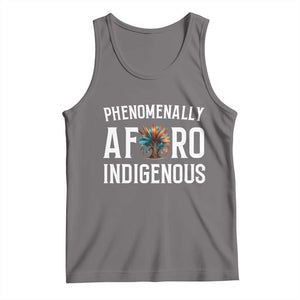 Afro Indigenous Native Pride Phenomenally Indigenous People Tank Top TS14 Deep Heather Print Your Wear