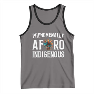 Afro Indigenous Native Pride Phenomenally Indigenous People Tank Top TS14 Deep Heather Black Print Your Wear