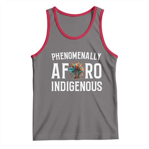 Afro Indigenous Native Pride Phenomenally Indigenous People Tank Top TS14 Deep Heather Red Print Your Wear