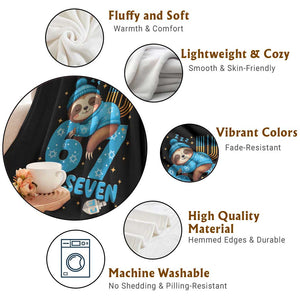 67 Six Seven Meme Throw Blanket Funny Hanukkah Sloth TS14 Print Your Wear