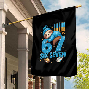 67 Six Seven Meme Garden Flag Funny Hanukkah Sloth TS14 Print Your Wear