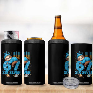 67 Six Seven Meme 4 in 1 Can Cooler Tumbler Funny Hanukkah Sloth TS14 Print Your Wear