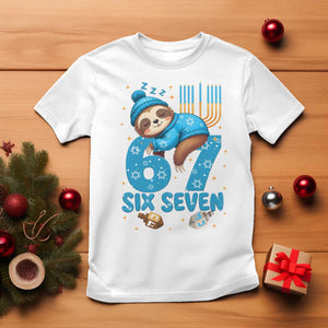 67 Six Seven Meme T Shirt Funny Hanukkah Sloth TS14 White Print Your Wear