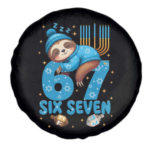 67 Six Seven Meme Spare Tire Cover Funny Hanukkah Sloth TS14 Print Your Wear