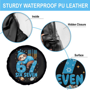 67 Six Seven Meme Spare Tire Cover Funny Hanukkah Sloth TS14 Print Your Wear